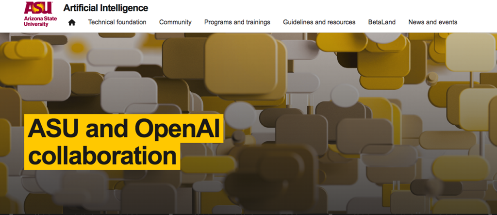 亚利桑那州立大学与OpenAI合作